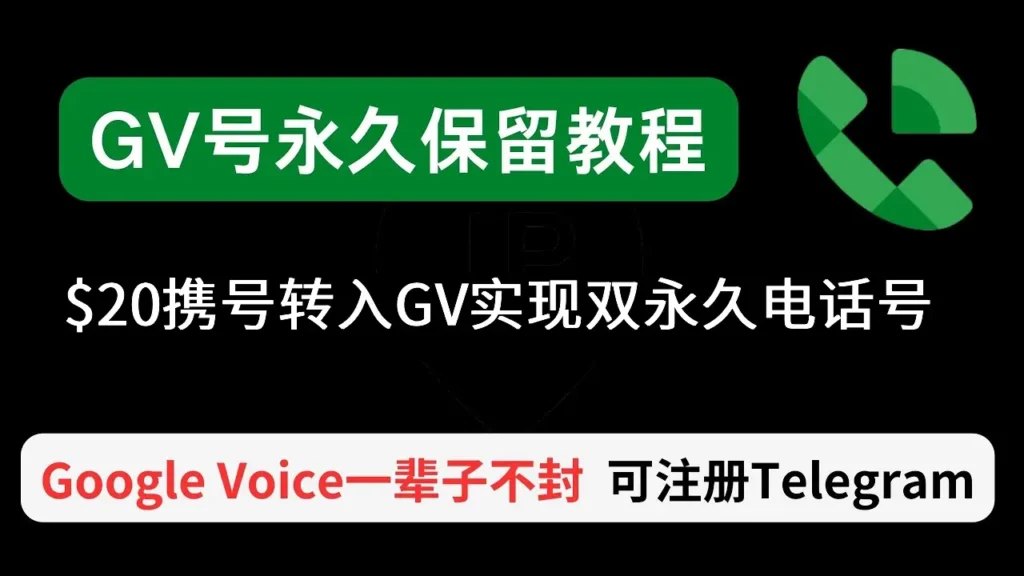 Google Voice 可以携号转网吗?最新谷歌电话Google Voice转永久教程 1 GV号转永久