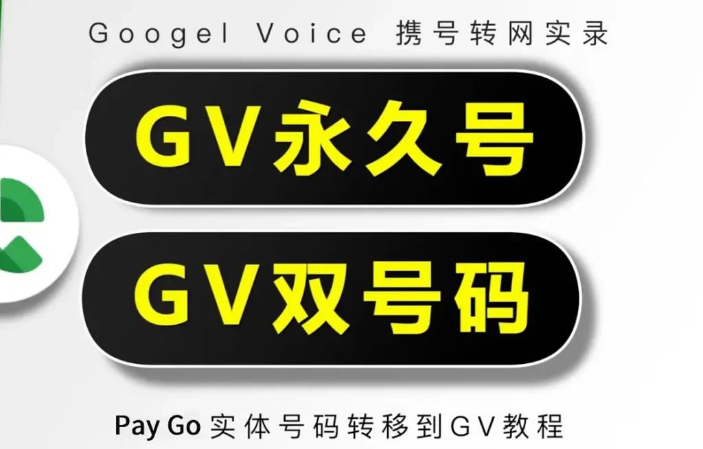 Google Voice 可以携号转网吗？最新谷歌电话Google Voice转永久教程